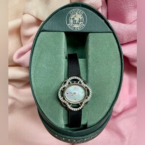 EUC ⌚✨ Citizen Eco-Drive “Lobella” Floral Watch – Swarovski Crystal Bezel